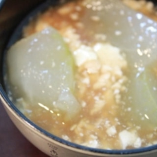 冬瓜の豆腐あんかけ